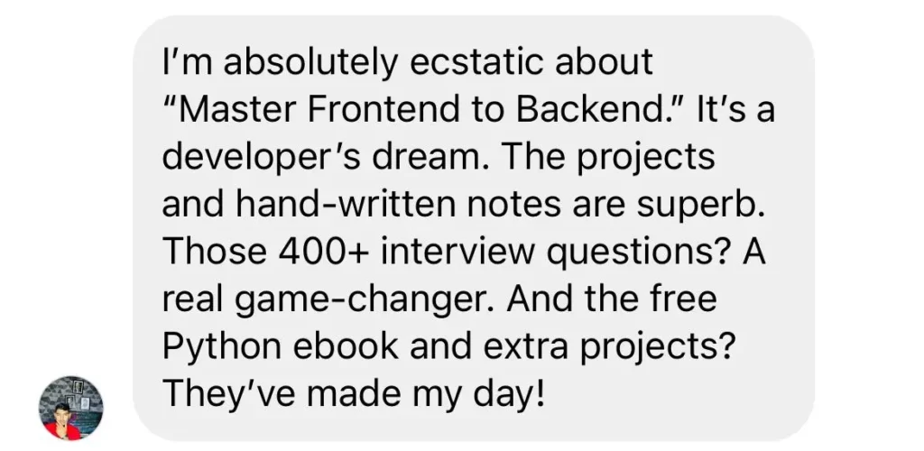 Master Frontend to Backend Review 1