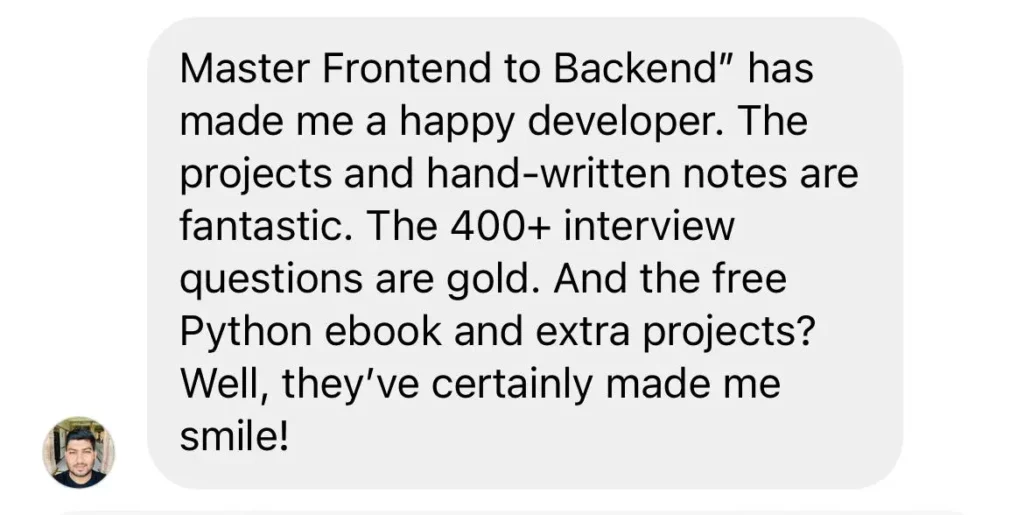 Master Frontend to Backend Review 2